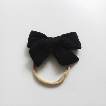 Baby Cotton Gauze Bow Hair Band Children's Hair Accessories