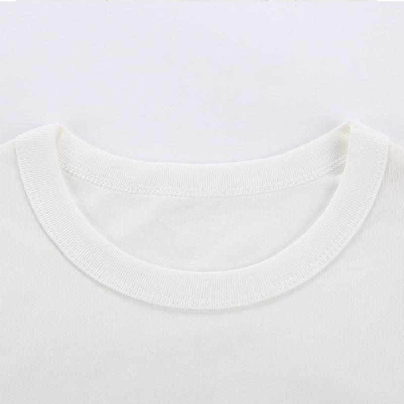 Sweat absorbing and breathable small and medium-sized children's cotton cartoon T-shirt