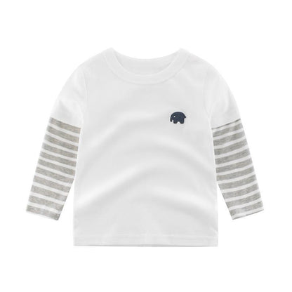 Children's Long Sleeve T-Shirt Cotton Backing Shirt
