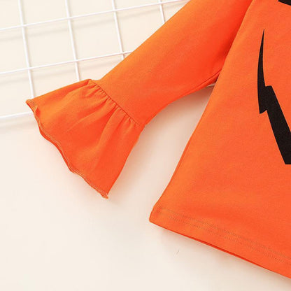 Halloween Ghost Tee Pants Two-Piece Set