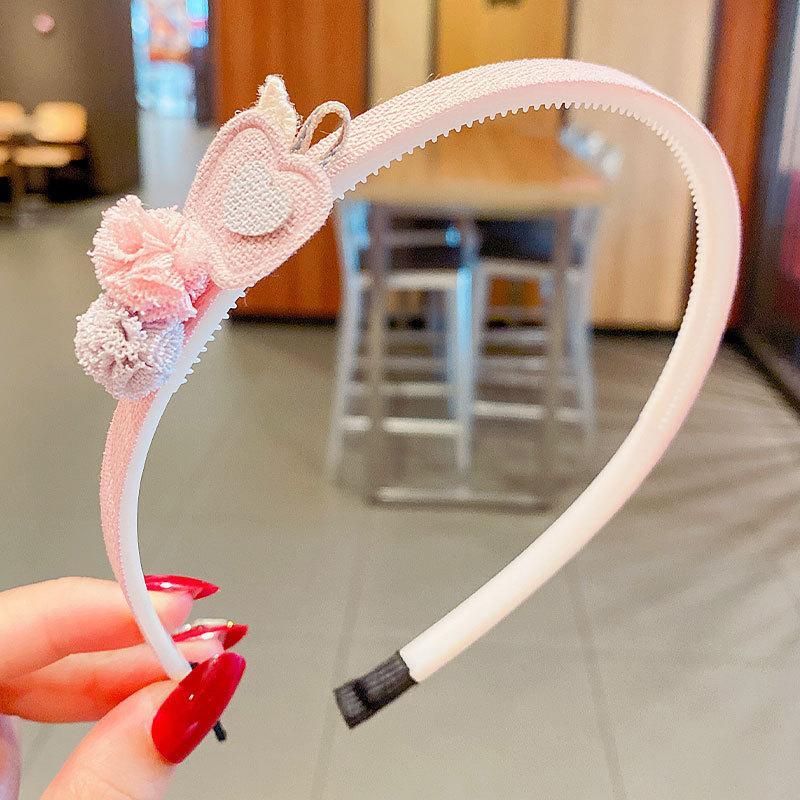 Girl's Hair Hoop Mesh Cartoon Broken Hair Clip Headdress