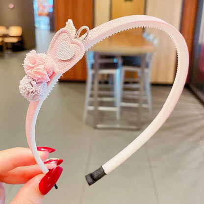 Girl's Hair Hoop Mesh Cartoon Broken Hair Clip Headdress