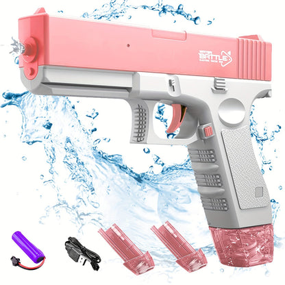 M1911 Glock Electric Water Gun - High-Quality Rechargeable Kids Toy with Large Water Capacity for Summer Games and Fun