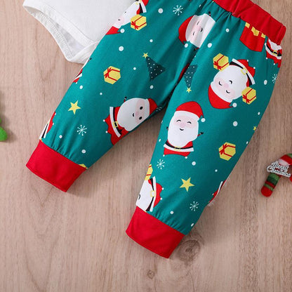Children's Cartoon Cotton Trousers Long Sleeve Two-piece Set