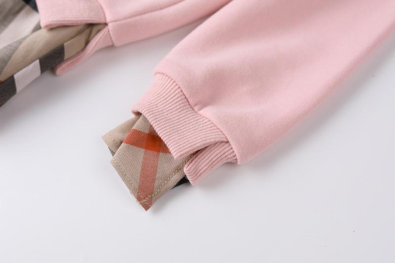 Children's Crewneck Plaid Turtleneck Backing Shirt Sweater