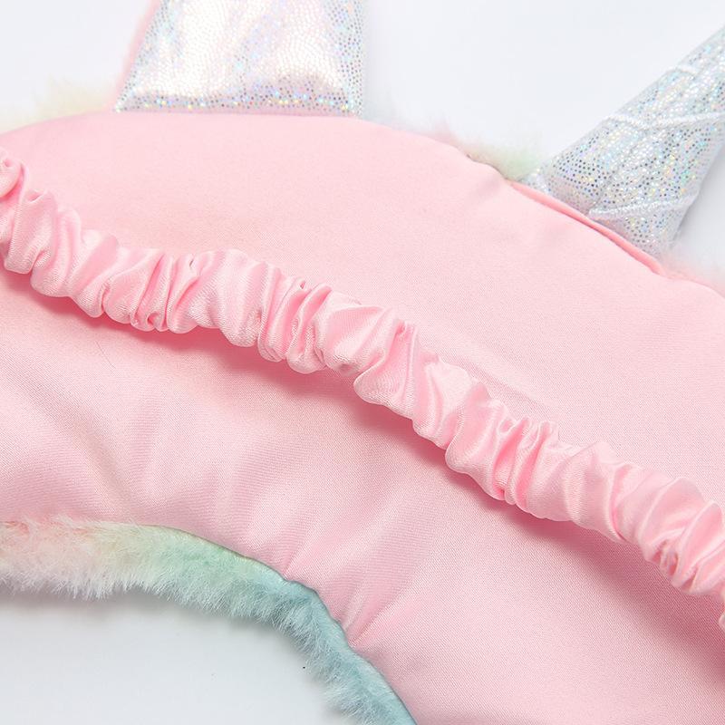 Rabbit Fur Cartoon Unicorn Eye Patch Shading Eyeshade