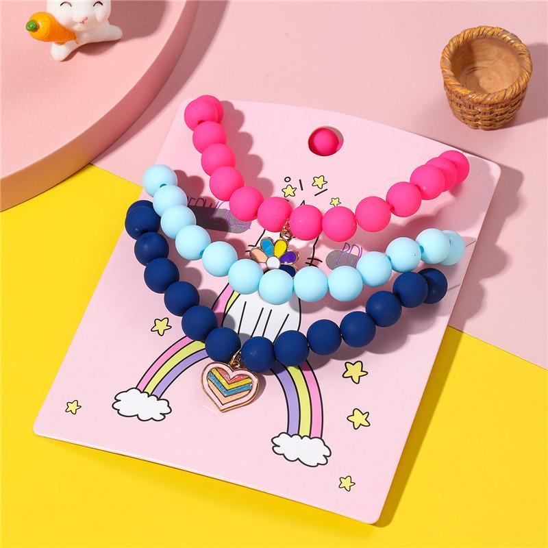 Children's Candy-colored Beaded Bracelet