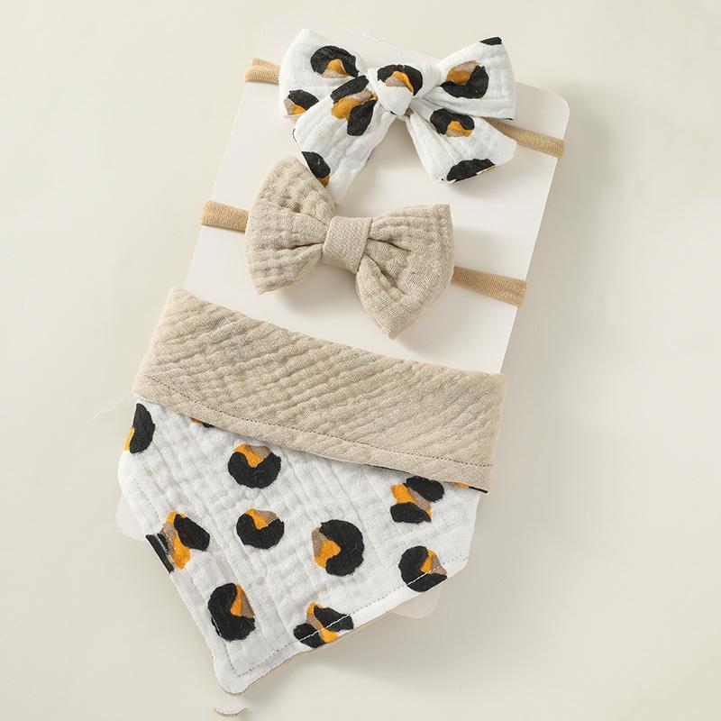 Baby Saliva Towel Nylon Headband Set