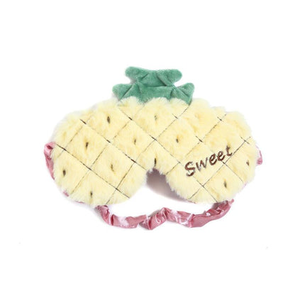Fruit Style Plush Eye Patch Breathable Sleep Eyeshade