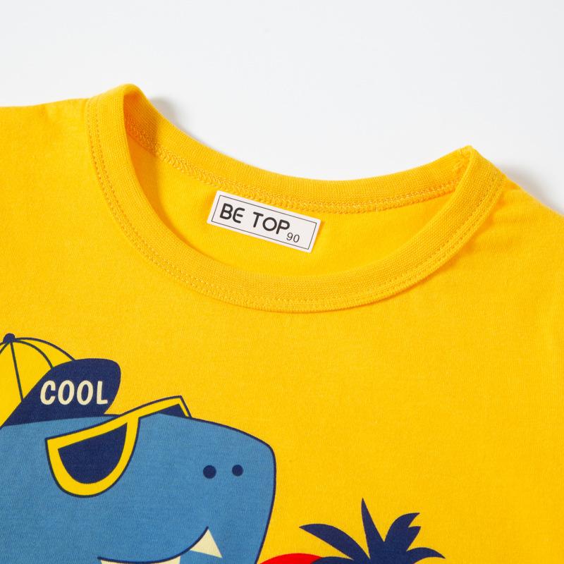 Children's short sleeved T-Shirt New Cartoon dinosaur