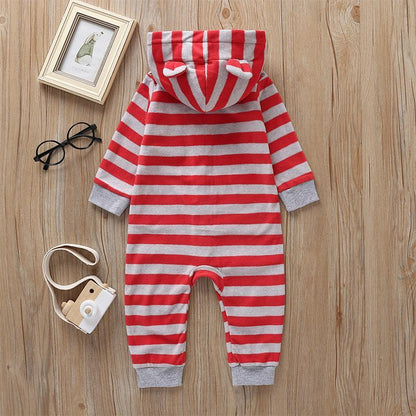 Baby Jumpsuit Hooded Long Sleeve Suit