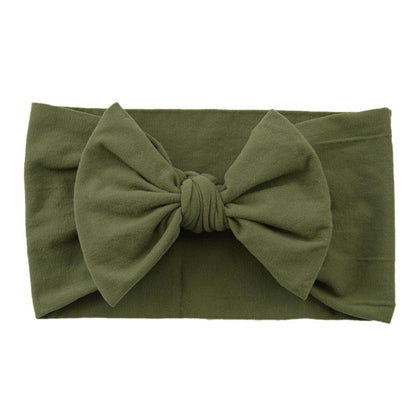 Children's Hair Accessories Nylon Bow Hair Band