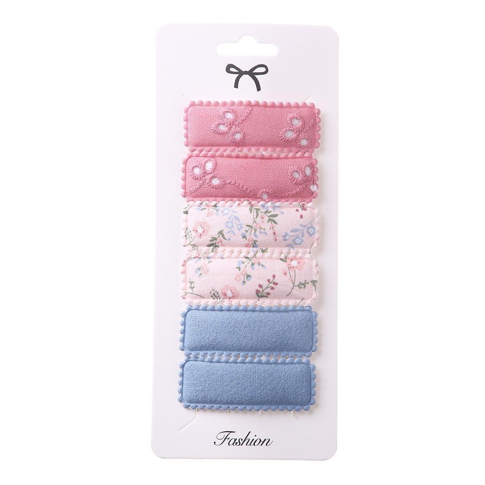 6pcs/set Square Hairpin Girl's Hair Clip