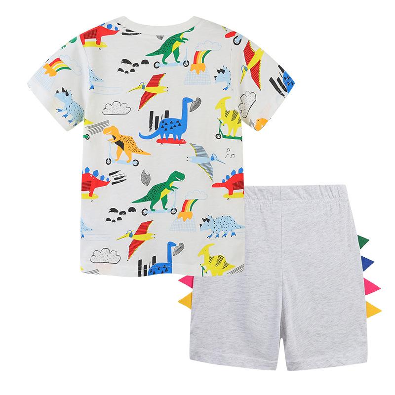 Children's Short Sleeve T-Shirt Cartoon Pants Set