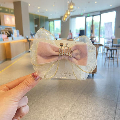 Children's Crown Bow Hairpin