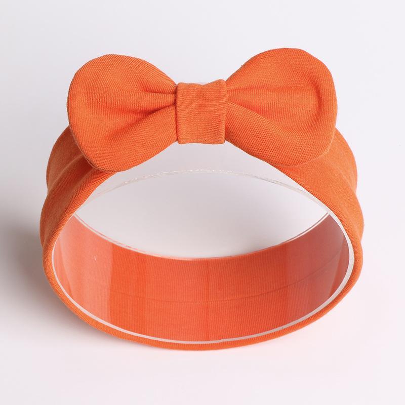 Baby Bow Headband Wave Dot Hair Band Solid Color