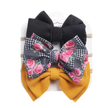 Children's Headdress Bow Hair Tie 3pcs/Set