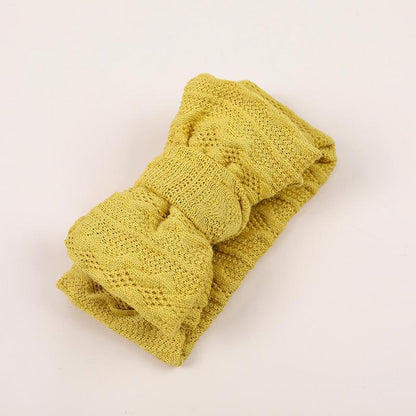 Children's Double Bow Knitted Hair Tape