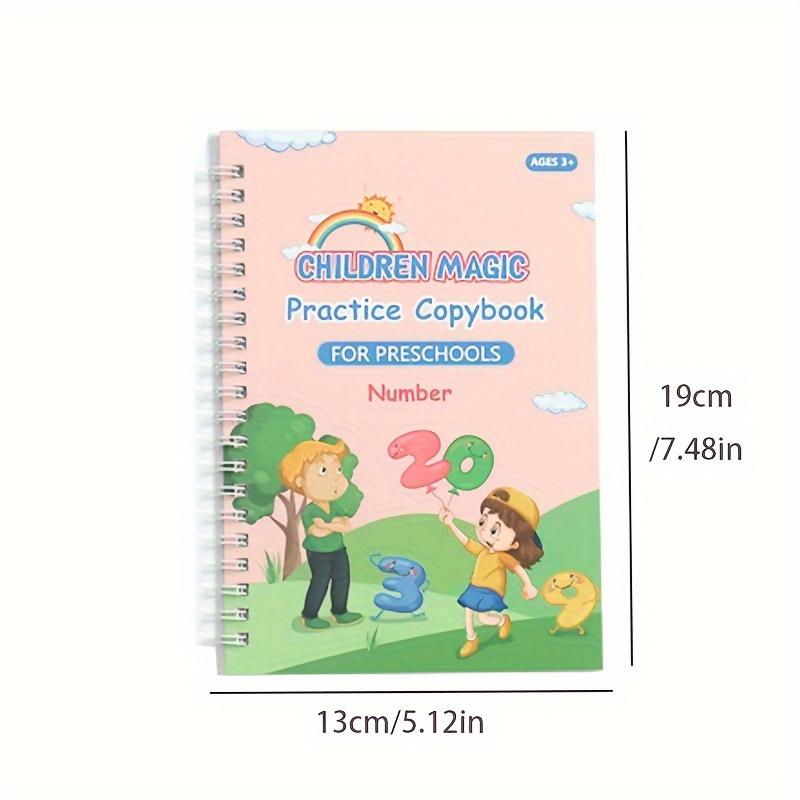4 Books+1 Pen+5 Refills +1 Pen Holder Children's Copybook