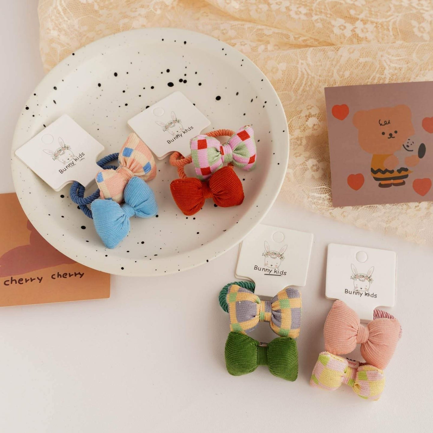 Cloth Bow Children's Hair Ring