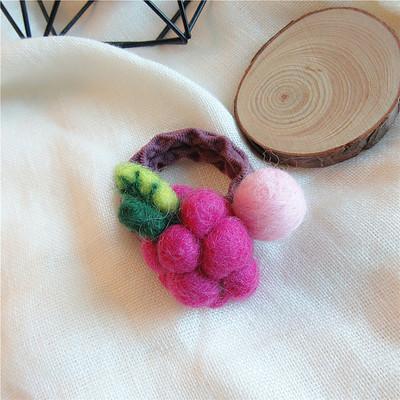 Cartoon Children's Fun CUTE Wool Hair Loop Hair Tie Rope