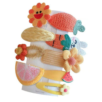 Plush Children Cartoon Hairpin