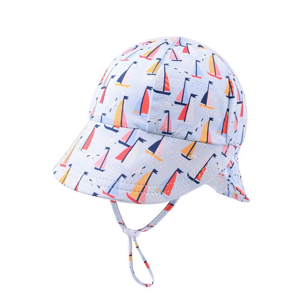 Children's Printed Sun Hat Baby Big Brimmed Sunscreen Hat