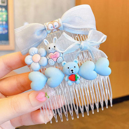 Children's Hairpin Comb Girl's Headdress 3pcs/set