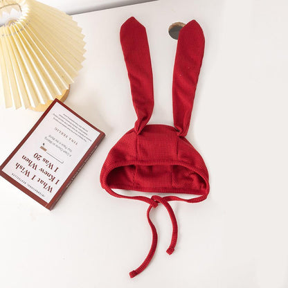 Baby Hat Rabbit Ear Strap Children's Pullover Hat