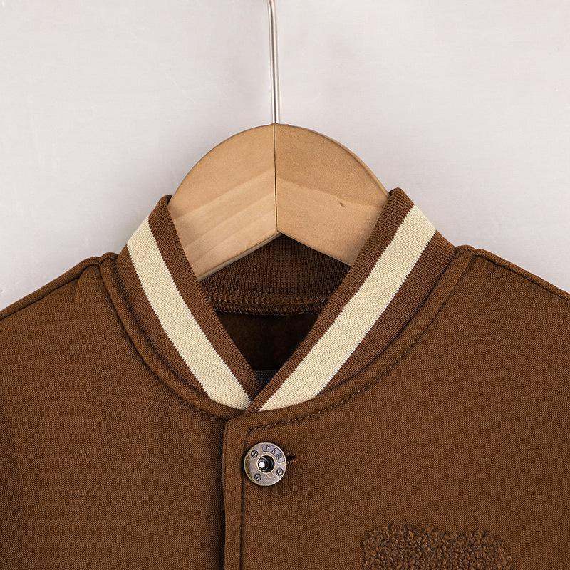 Boy's Jacket Bear Baseball Suit