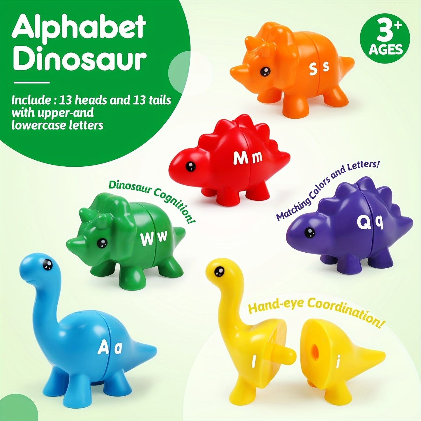 Matching Letters Fine Motor Toy Double-Sided