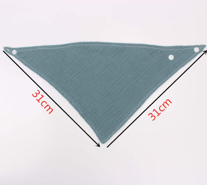Children's Gauze Cotton Triangle Saliva Towel Baby Bib