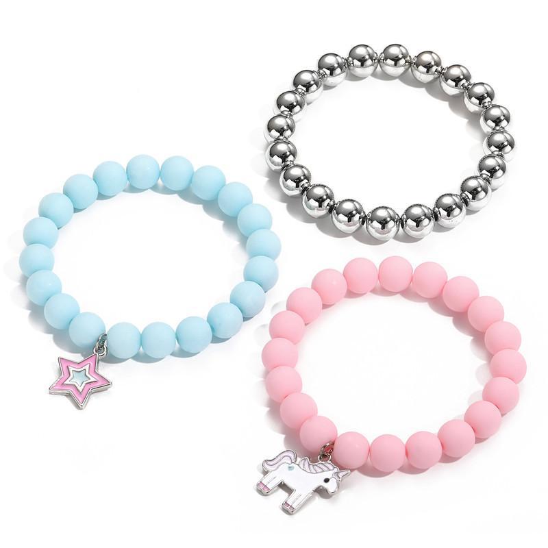 Children's Candy-colored Beaded Bracelet
