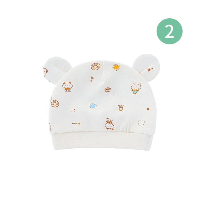 Binaural Printed Hat For Newborn Baby