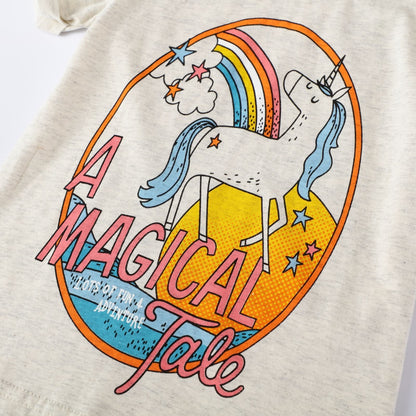 T-shirt knitted short sleeve girls