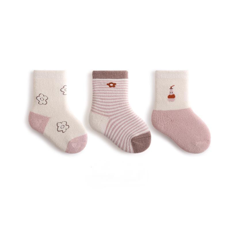 Newborn Baby Socks Padded Terry Warm Cotton Socks