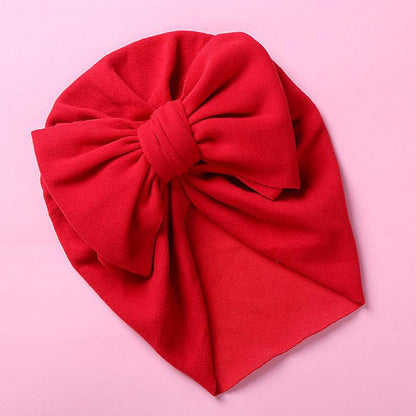 Children's Double Bow Cashmere Hat