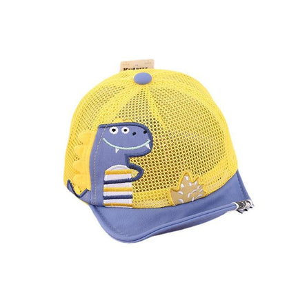 Children's Outdoor Cute Dinosaur Print Mesh Cap