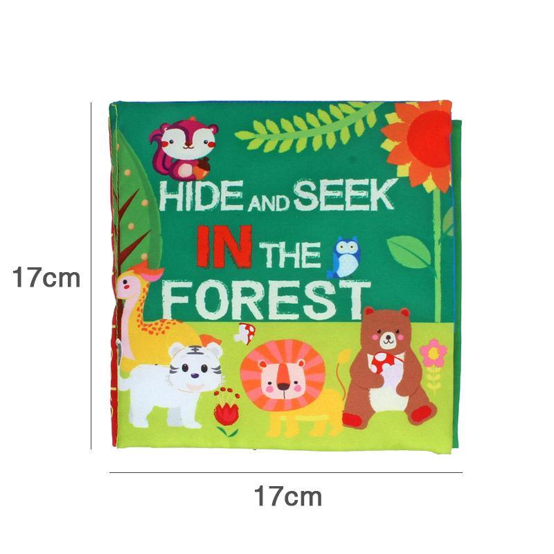 Baby Cloth Book, Stereoscopic Tail Can't Tear Books Toys