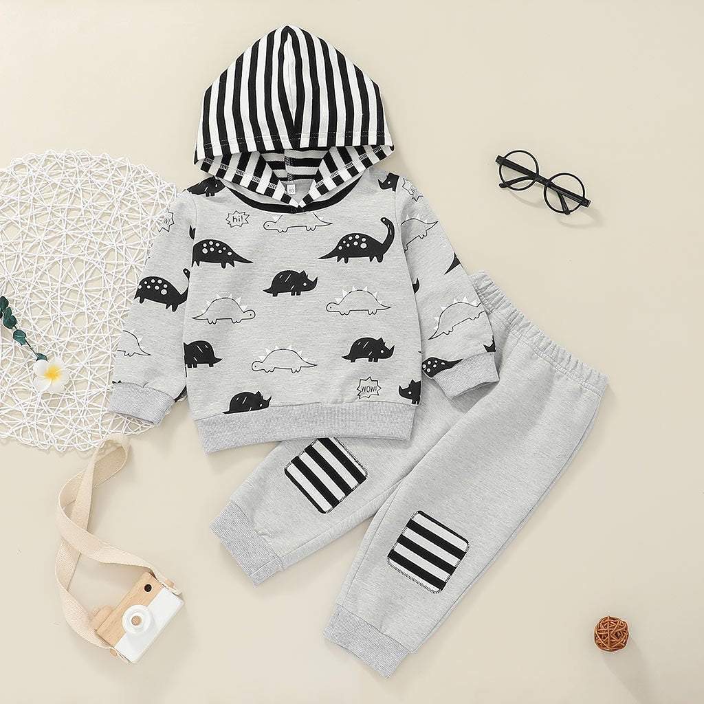 Children's Sweater Cartoon Pullover Two-piece Set