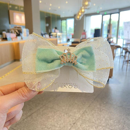 Children's Crown Bow Hairpin
