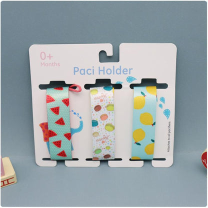 3pcs/set Colorful Baby Nipple Anti-dropping Pacifier Clip