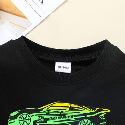 Boy's Pullover Top Crewneck Tee Clothing