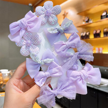 Bow Hairpin Fabric Flower Children's Hair Accessories