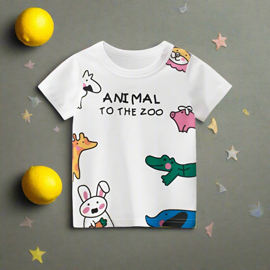 Girls' short sleeved T-shirt children's clothing