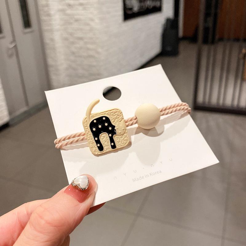 Bear Hair Ring Cartoon Hair Rope Set