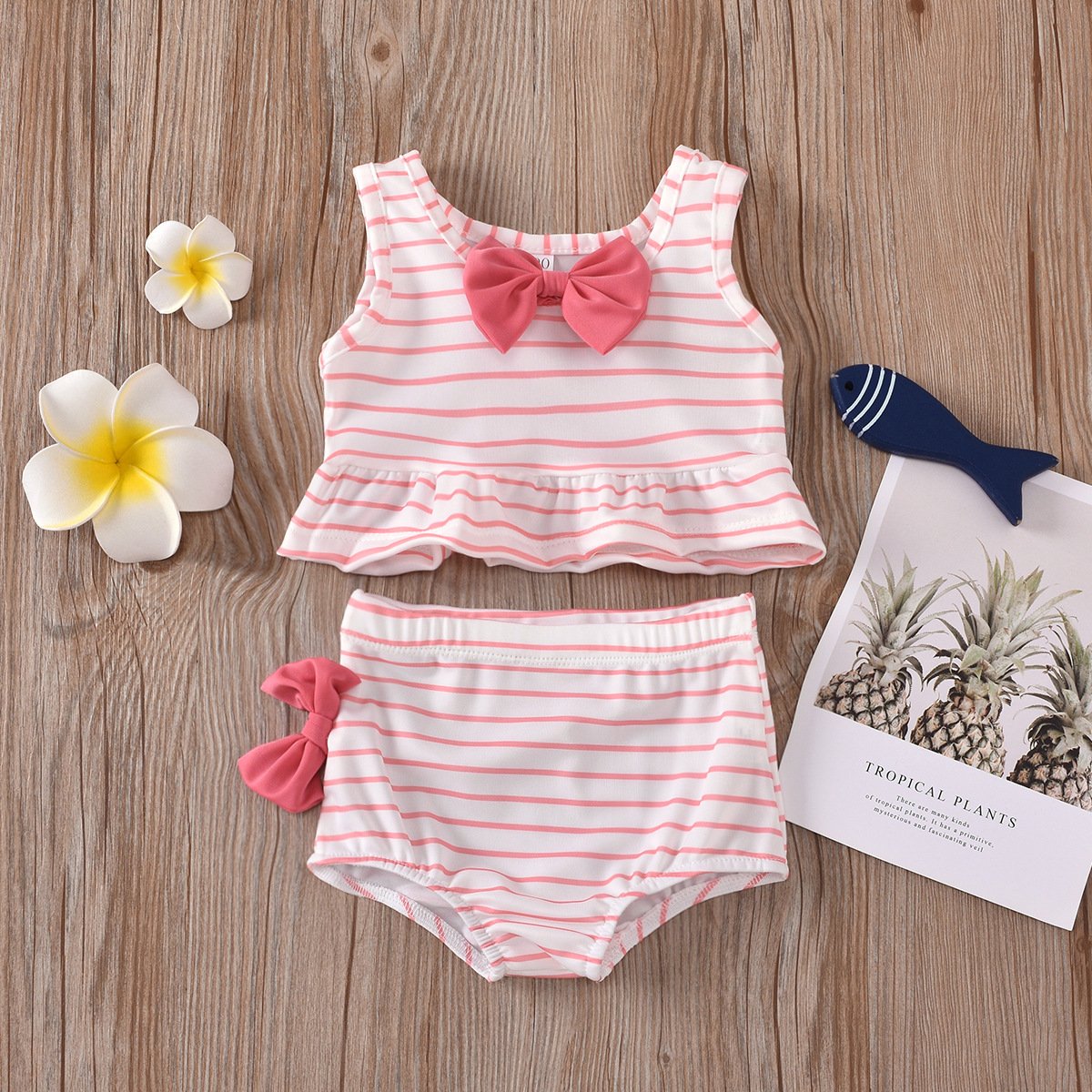 Vertical stripe SWIMSUIT SET Beach Beach swimsuit