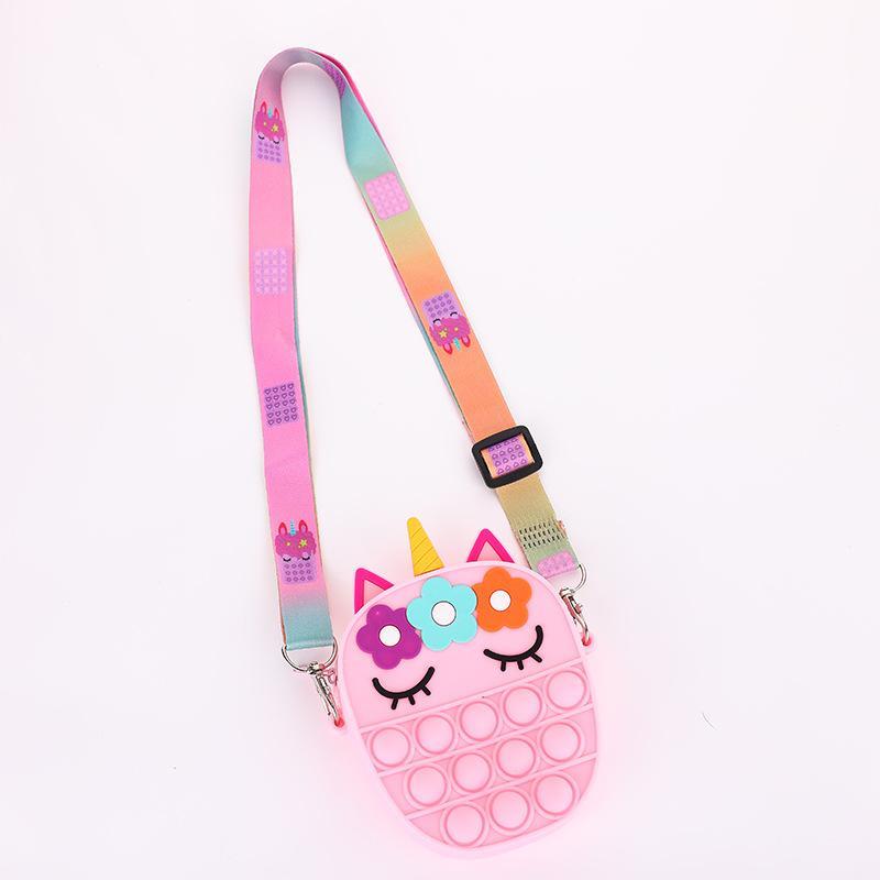 Silicone Bag Unicorn Backpack Decompression Toy