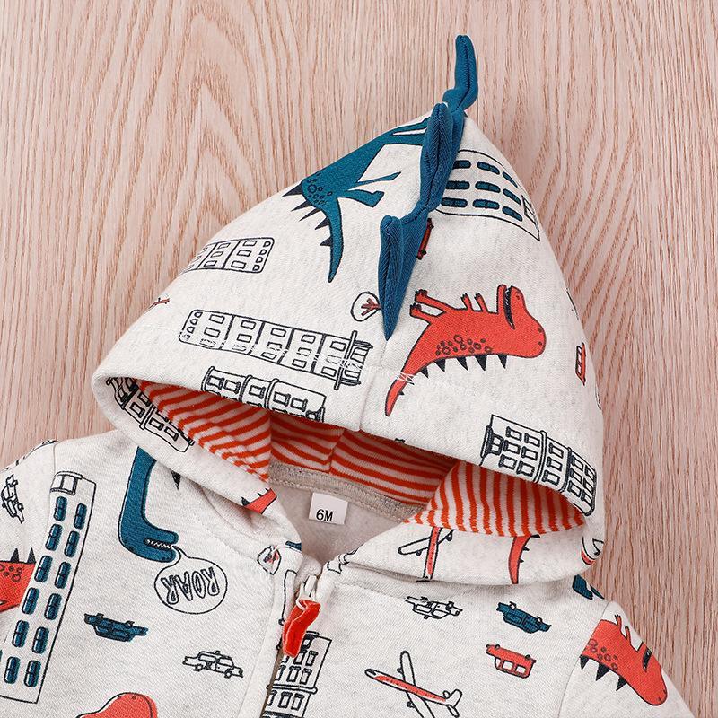 Children's Wear Dinosaur Jacket Pants Two-Piece Set