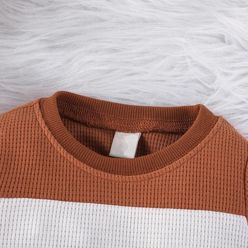 Baby Long Sleeve Sweater Pullover Trousers Two-piece Set